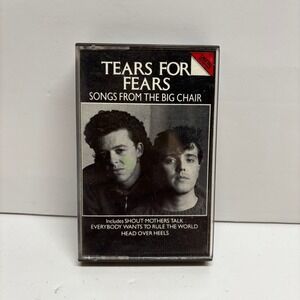 Tears For Fears Songs From The Big Chair Cassette Tape 1985 Vertigo VOG4-1-3353